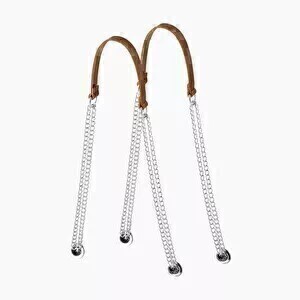 O bag long handles T-chain | light brown