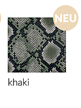2,5 cm 'snake' riem met gesp | Khaki 