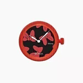 O clock dial Disney Bow-patch Minnie red 