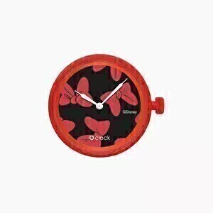 O clock dial Disney Bow-patch Minnie red 