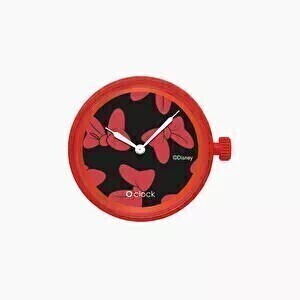 O clock dial Disney Bow-patch Minnie red