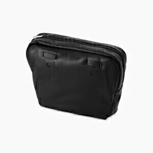 O bag mini innerbag zip-up with loops nappa leather black