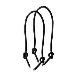 O bag long handles knots | nappa | black