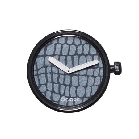 O clock dial graphic crocodile