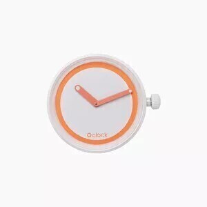 O clock dial fluo ring coral
