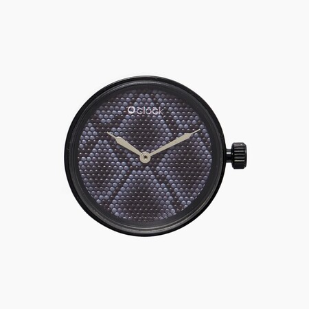 O clock dial snake print black