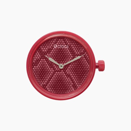 O clock dial snake print sangria
