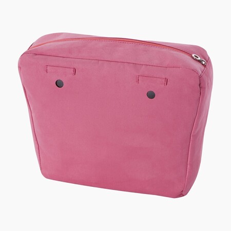 O bag classic innerbag zip-up with loops suede effect sangria