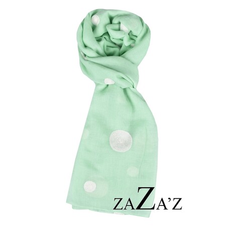 zaZa'z sjaal | dots | mintgroen