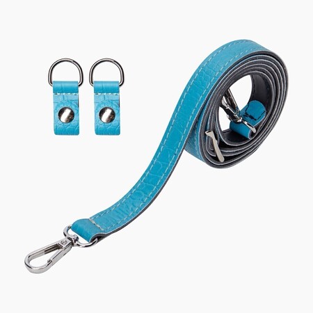 O bag shoulder strap extra slim 80/110 with clips | croco | aqua