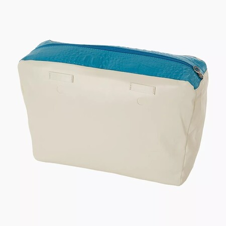 O bag classic innerbag zip-up with loops | croco print| aqua