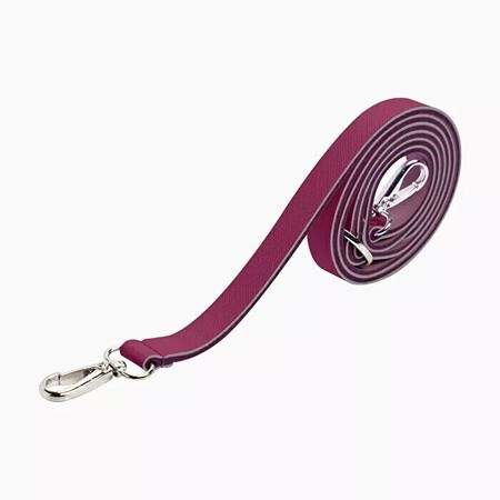 O bag shoulder strap 80/110 extra slim saffiano print sangria