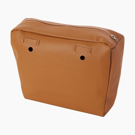 O bag classic innerbag zip-up with loops | tumbled | biscuit