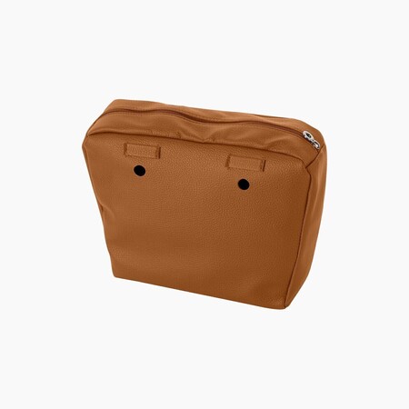 O bag mini innerbag zip-up with loops | tumbled | biscuit