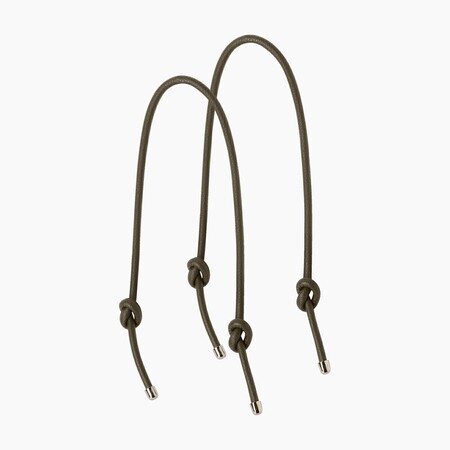 O bag long handles knots | tumbled | lichen