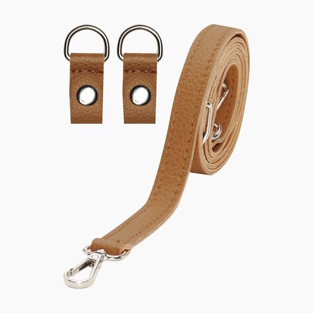 O bag shoulder strap extra slim 80/110 with clips | tumbled | biscuit