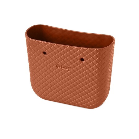 O bag mini body | matelassé | burnt orange