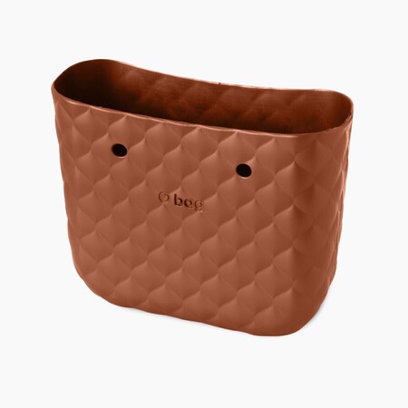 O bag classic body | capitonné | burnt orange