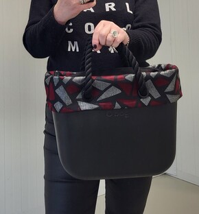 O bag mini black, bordeaux & silver | Black Friday Deal