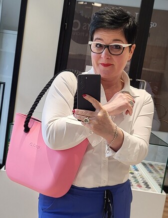 O bag mini pink & ponyskin Erika