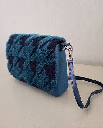 O bag glam teal & pied de poule | Black Friday Deal