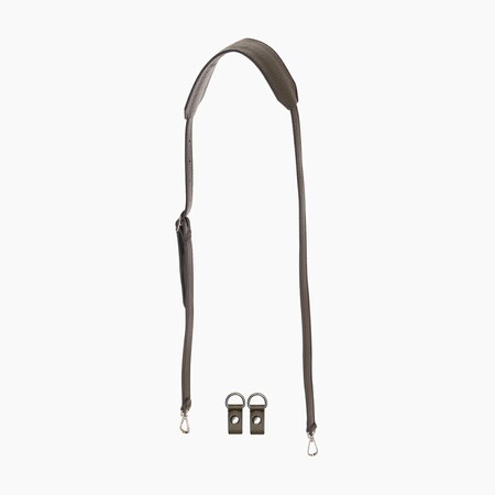 O bag chain shoulder strap wide + clips | tumbled | lichen