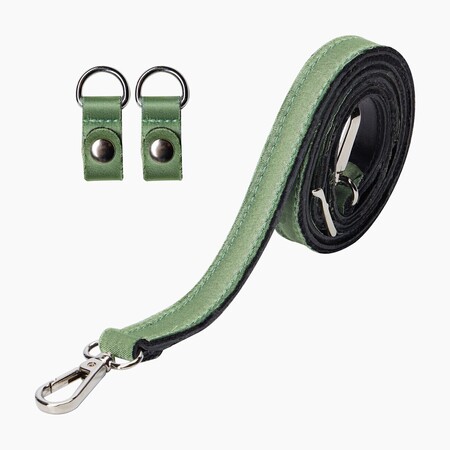 O bag shoulder strap extra slim 80/110 with clips | satin effect | avocado