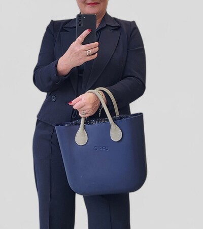 O bag mini navy blue & turtledove | Black Friday Deal