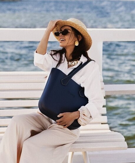 O bag mini navy blue & black