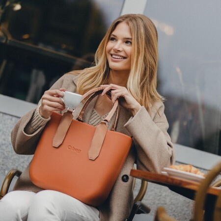 O bag mini burnt orange & biscuit