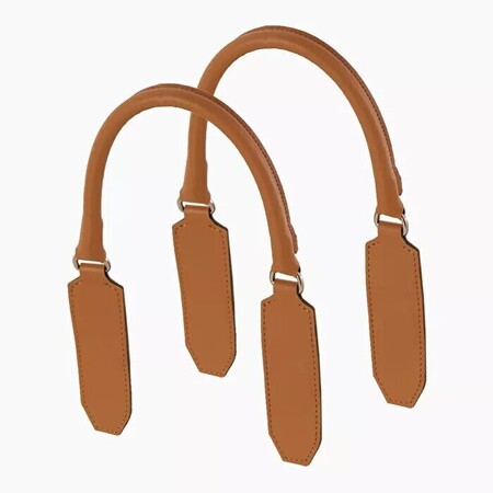 O bag short flat tubular handles | tumbled | biscuit