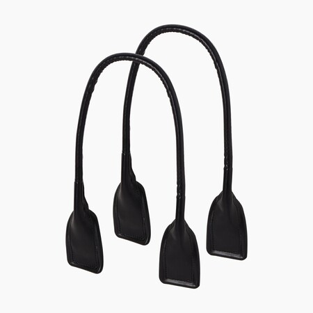 O bag long handles padded bombé edge | nappa | black
