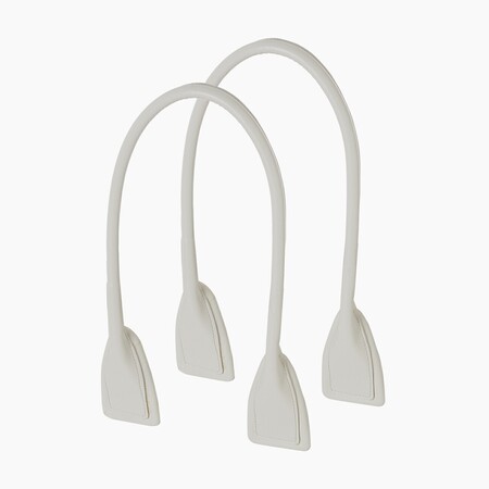 O bag long handles padded bombé edge | nappa | milk