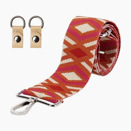 O bag shoulder strap 80/120 with clips | rombo | burnt orange