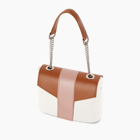 O bag pocket flap with handle  | nappa | burnt orange & erika