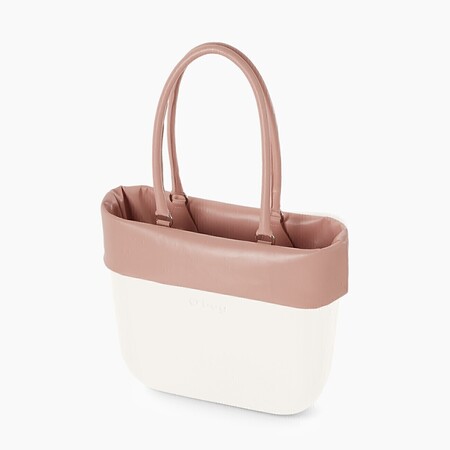 O bag classic kit trim & handles | nappa easy | smoke pink