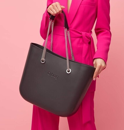 O bag classic black & chain