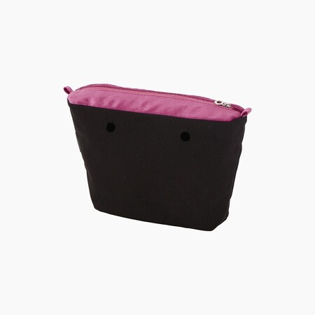 O bag mini innerbag zip-up | chenille | fuchsia