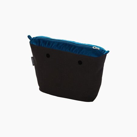 O bag mini innerbag zip-up | chenille | blue lagoon