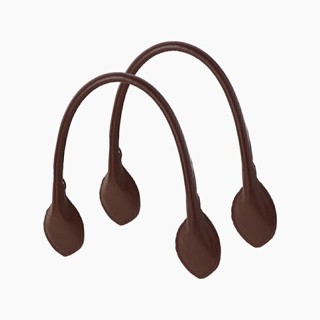 O bag short handles | sweetheart | dark brown