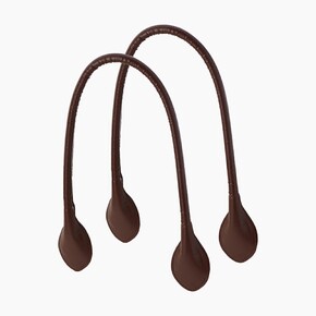 O bag long handles | sweetheart | dark brown