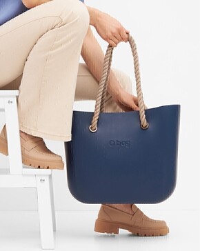 O bag classic navy blue & rope | Bestseller