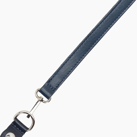O bag shoulder strap extra slim 80/110 with clips | nappa | navy blue