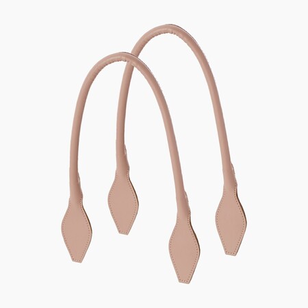 O bag long handles | rhombus | smoke pink