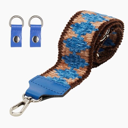 O bag shoulder strap 80/120 with clips | chenille | riverside & sand