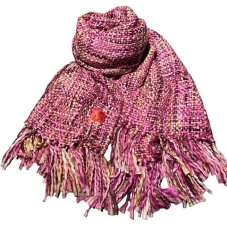 Erfurt | popcorn fun sjaal | purple velvet | Uitverkoop