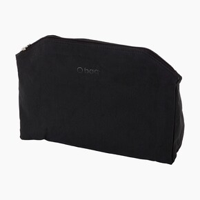 O bag unique insert zip-up | canvas | black