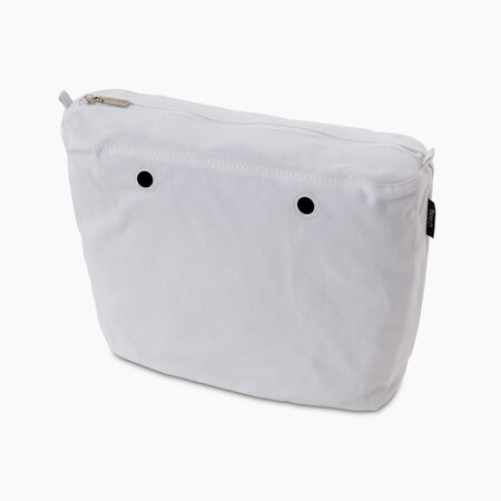  O bag classic innerbag zip-up | canvas | white