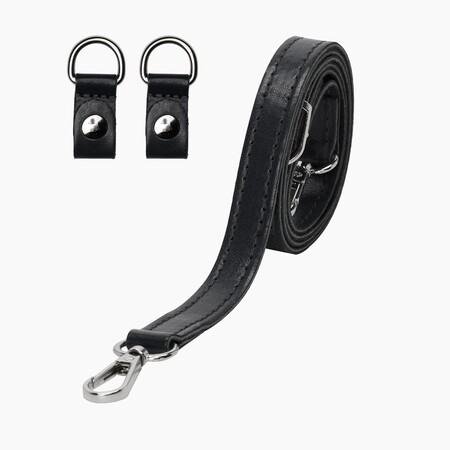 O bag shoulder strap extra slim 80/110 with clips | nappa | black