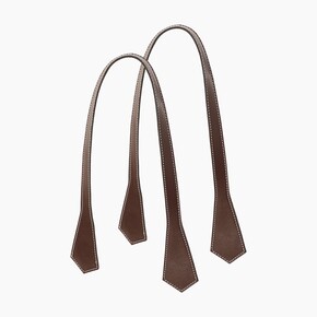 O bag long handles | pointy | dark brown